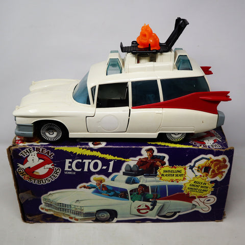 Vintage 1984 80s Kenner The Real Ghostbusters Ecto-1 Car Vehicle Boxed Mexico Retro