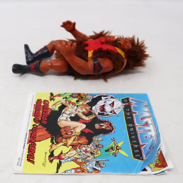 Vintage 1981 80s He-Man MOTU Masters Of The Universe Original Series Grizzlor Action Figure + Mini Comic
