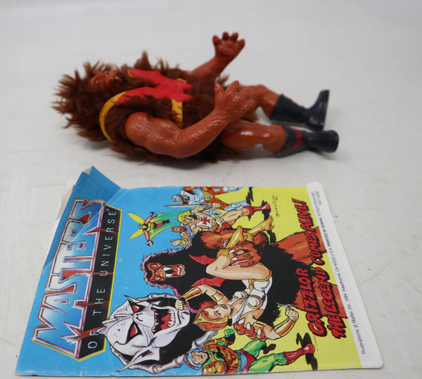Vintage 1981 80s He-Man MOTU Masters Of The Universe Original Series Grizzlor Action Figure + Mini Comic