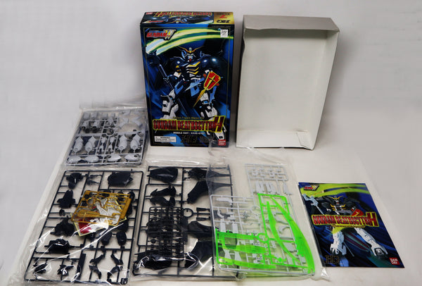 Vintage 1995 90s Bandai W-Gundam Wing Gundam Deathscythe Hell Mobile Suit XXXG-01D2 HG 1/100 Scale Action Figure Model Kit Unassembled Boxed Japan