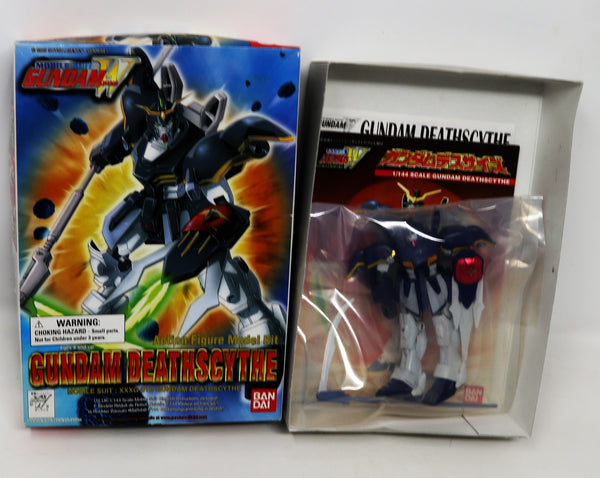 Vintage 1995 90s Bandai W-Gundam Wing Gundam Deathscythe Mobile Suit XXXG-01D 1/144 Scale Action Figure Model Kit Assembled Boxed Japan