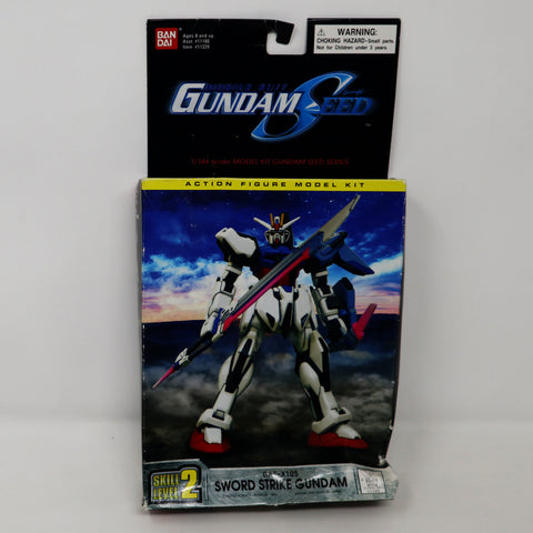 Vintage 2003 Bandai Gundam Seed Mobile Suit GAT-X105 Sword Strike Gundam 1/144 Scale Model Kit Assembled Boxed Japan