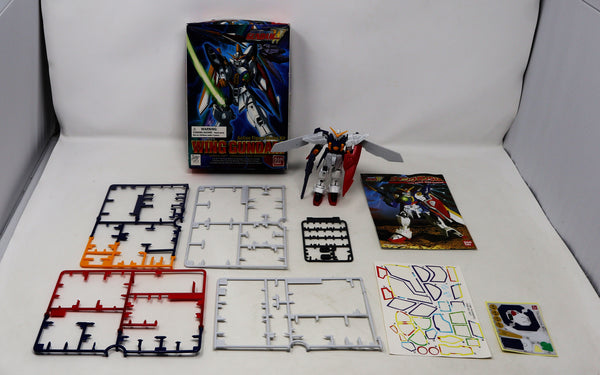 Vintage 1995 90s Bandai W-Gundam Wing Gundam Mobile Suit XXXG-01W 1/144 Scale Action Figure Model Kit Assembled Boxed Japan