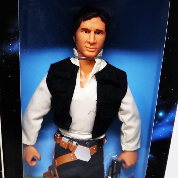 Vintage 1996 90s Hasbro Kenner Star Wars Collector Series Han Solo Fully Poseable 12" Action Figure Boxed Sealed MISB Retro