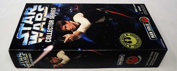 Vintage 1996 90s Hasbro Kenner Star Wars Collector Series Han Solo Fully Poseable 12" Action Figure Boxed Sealed MISB Retro