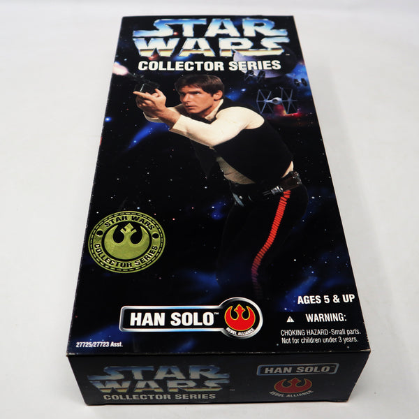 Vintage 1996 90s Hasbro Kenner Star Wars Collector Series Han Solo Fully Poseable 12" Action Figure Boxed Sealed MISB Retro