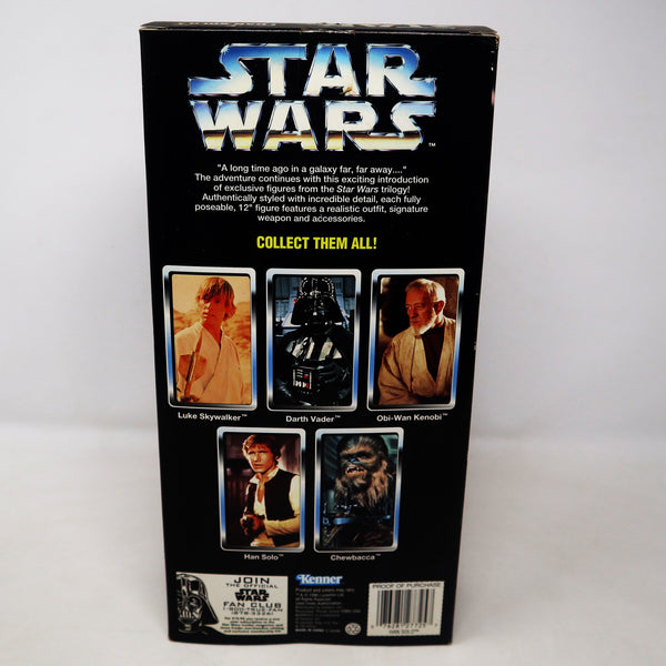 Vintage 1996 90s Hasbro Kenner Star Wars Collector Series Han Solo Fully Poseable 12" Action Figure Boxed Sealed MISB Retro