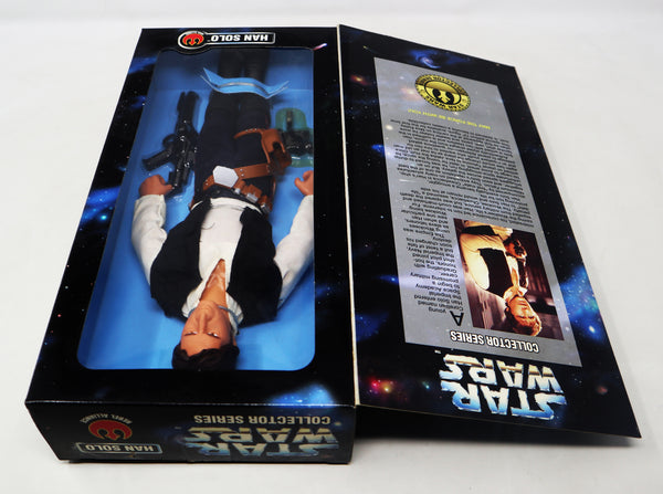 Vintage 1996 90s Hasbro Kenner Star Wars Collector Series Han Solo Fully Poseable 12" Action Figure Boxed Sealed MISB Retro