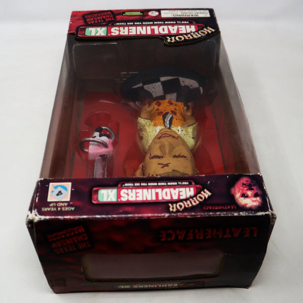 Vintage 1999 90s Horror Headliners XL The Texas Chainsaw Massacre Leatherface 6" Figure Sculpture + Numbered Certificate Of Authenticity Boxed