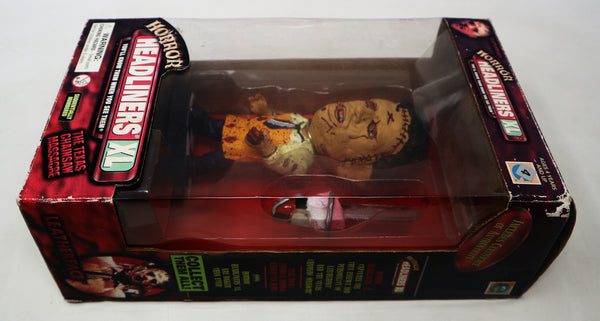 Vintage 1999 90s Horror Headliners XL The Texas Chainsaw Massacre Leatherface 6" Figure Sculpture + Numbered Certificate Of Authenticity Boxed