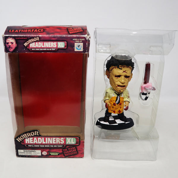 Vintage 1999 90s Horror Headliners XL The Texas Chainsaw Massacre Leatherface 6" Figure Sculpture + Numbered Certificate Of Authenticity Boxed