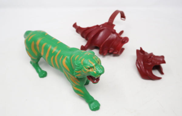 Vintage 1981 80s Mattel MOTU Masters Of The Universe He-Man & Battle Cat Battlecat Action Figures Lot Rare