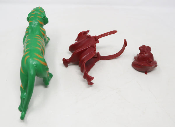 Vintage 1981 80s Mattel MOTU Masters Of The Universe He-Man & Battle Cat Battlecat Action Figures Lot Rare