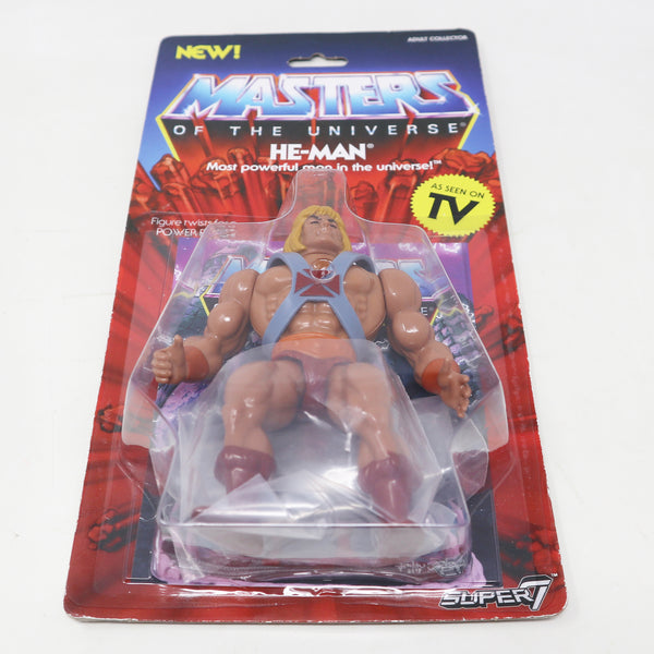 2018 Mattel MOTU Masters Of The Universe Super7 Series He-Man Action Figure Carded MOC Rare Retro