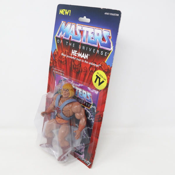 2018 Mattel MOTU Masters Of The Universe Super7 Series He-Man Action Figure Carded MOC Rare Retro