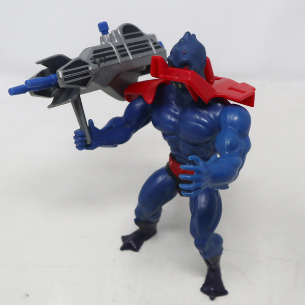 Vintage 1981 80s Mattel He-Man MOTU Masters Of The Universe Original Series Webstor Figure + 1985 Megalaser Heroic Wind-Up Beam Blaster Retro