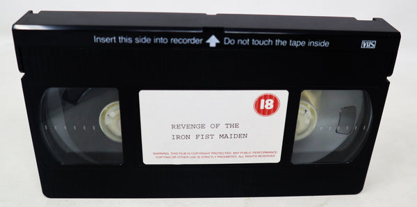 Vintage 1987 80s Revenge Of The Iron Fist Maiden VHS Video Home System Tape Rare Big Box Version Martial Arts Movie Film Retro