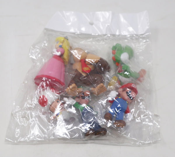 Nintendo Super Mario Luigi Toad Yoshi Donkey Kong Princess Peach Collectable Figures Lot Bundle