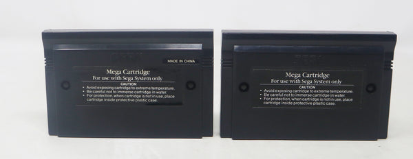 Vintage 1991 1992 90s Sega Master System Sonic The Hedgehog 1 & 2 Games Lot Pal 1 Player Retro