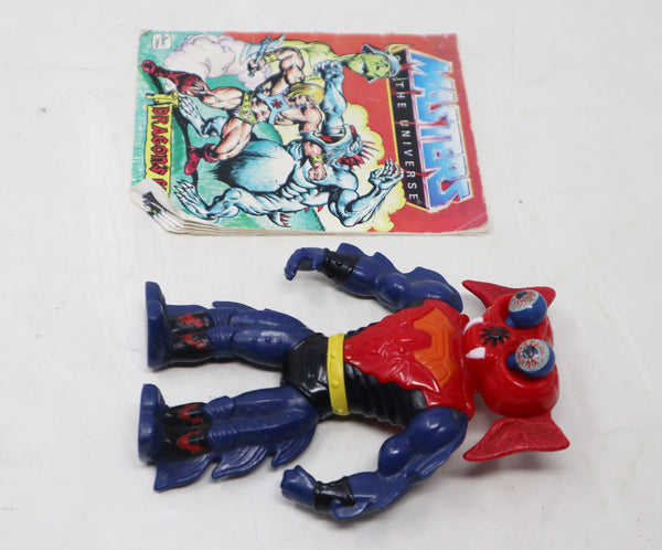 Vintage 1984 80s He-Man MOTU Masters Of The Universe Original Series Mantenna Action Figure + Mini Comic Retro