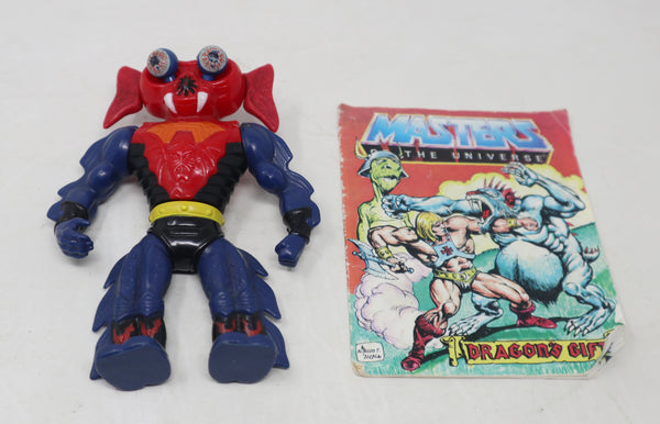 Vintage 1984 80s He-Man MOTU Masters Of The Universe Original Series Mantenna Action Figure + Mini Comic Retro