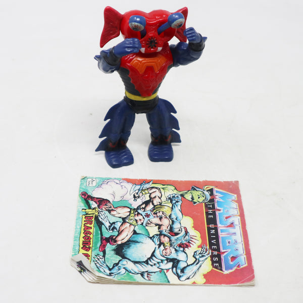 Vintage 1984 80s He-Man MOTU Masters Of The Universe Original Series Mantenna Action Figure + Mini Comic Retro