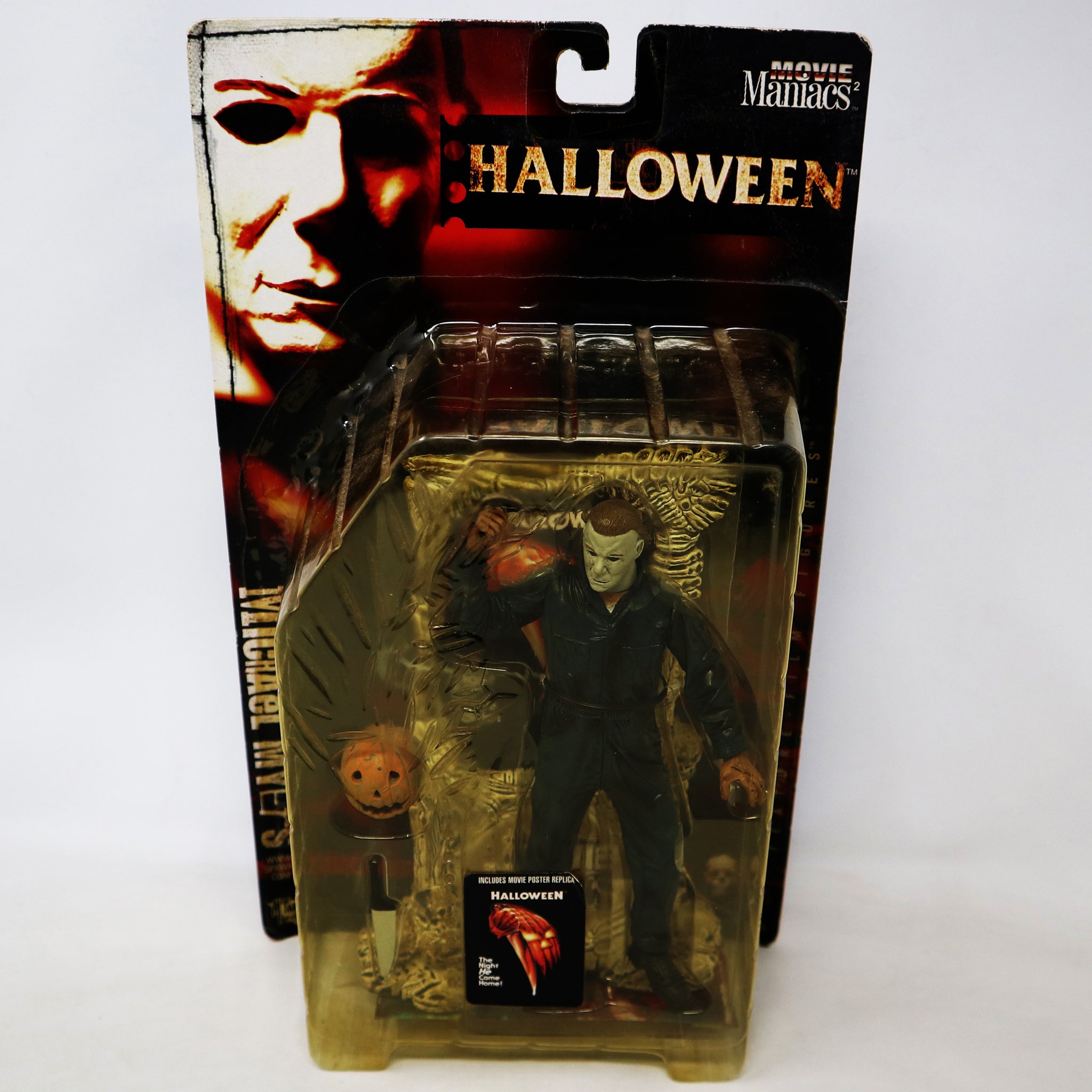 Vintage 1999 90s Movie Maniacs Series 2 Halloween Michael Myers Horror Figure Carded MOC Rare