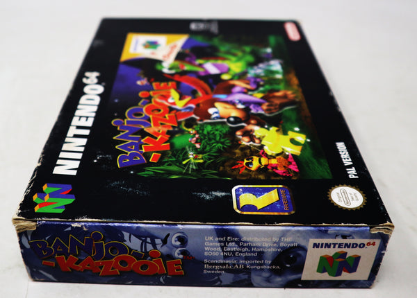 Vintage 1998 90s Nintendo 64 N64 Banjo Kazooie Cartridge Video Game PAL Version Boxed Retro