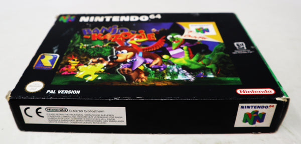 Vintage 1998 90s Nintendo 64 N64 Banjo Kazooie Cartridge Video Game PAL Version Boxed Retro
