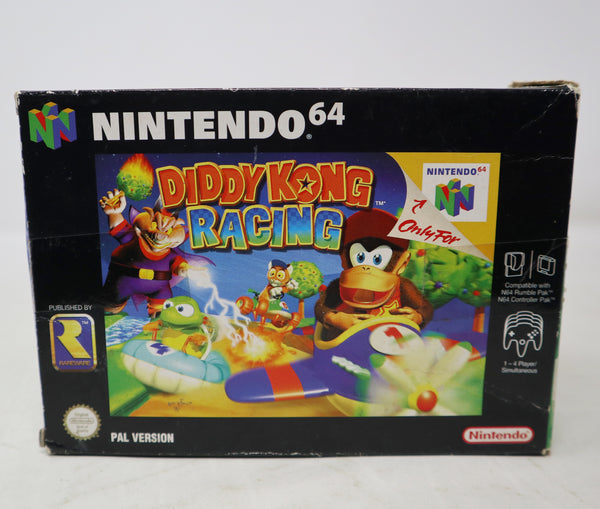 Vintage 1997 90s Nintendo 64 N64 Diddy Kong Racing Cartridge Video Game Boxed Pal Version Retro