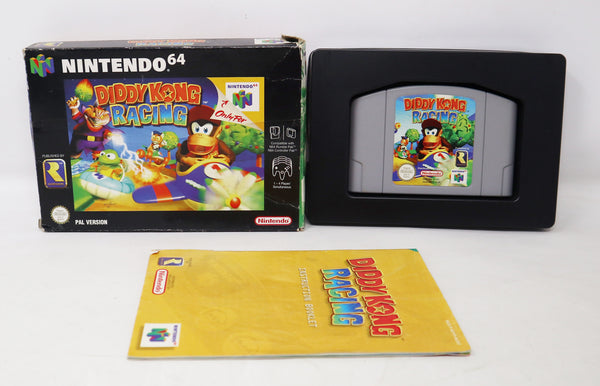 Vintage 1997 90s Nintendo 64 N64 Diddy Kong Racing Cartridge Video Game Boxed Pal Version Retro
