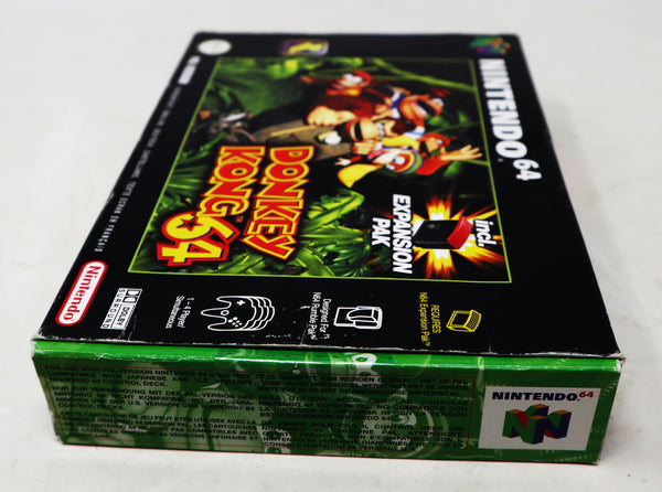 Vintage 1999 90s Nintendo 64 N64 Donkey Kong 64 Racing Cartridge Video Game Boxed Pal Version 1-4 Players Retro (No Expension Pak)