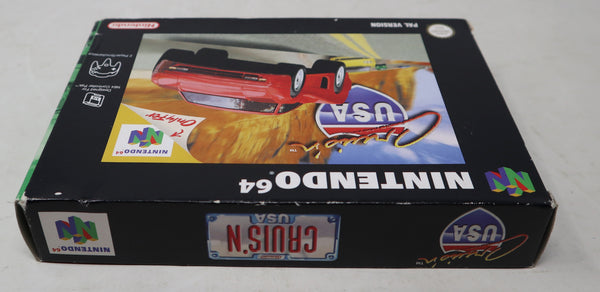 Vintage 1997 90s Nintendo 64 N64 Cruis'n USA Car Racing Cartridge Video Game Boxed Pal Version 2 Players Retro