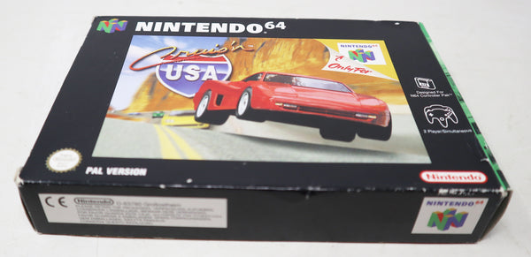 Vintage 1997 90s Nintendo 64 N64 Cruis'n USA Car Racing Cartridge Video Game Boxed Pal Version 2 Players Retro