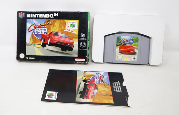 Vintage 1997 90s Nintendo 64 N64 Cruis'n USA Car Racing Cartridge Video Game Boxed Pal Version 2 Players Retro