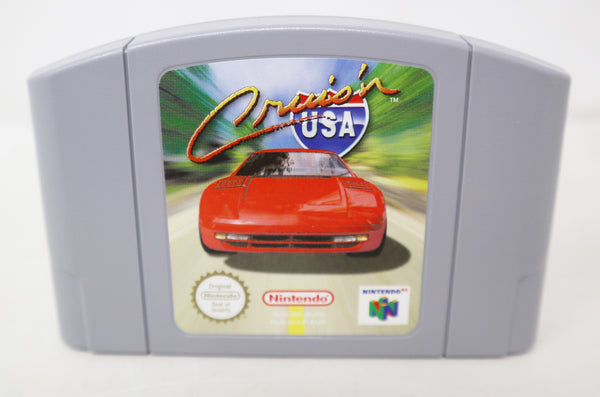 Vintage 1997 90s Nintendo 64 N64 Cruis'n USA Car Racing Cartridge Video Game Boxed Pal Version 2 Players Retro