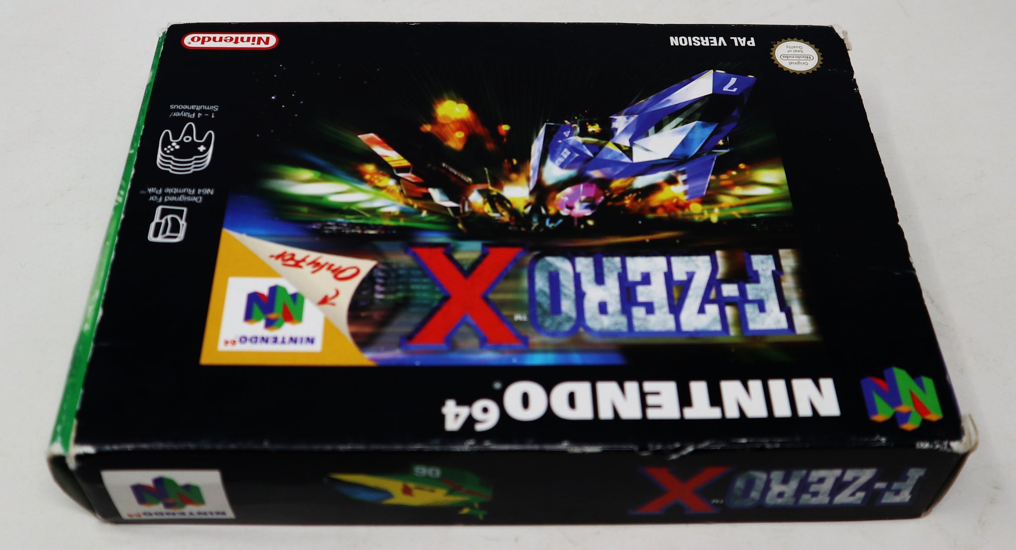 Vintage 1998 90s Nintendo 64 N64 F-Zero X Video Game Boxed Pal 1-4
