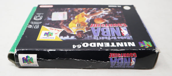 Vintage 1998 90s Nintendo 64 N64 Kobe Bryant in NBA Courtside Basketball Sports Video Game Boxed Pal Version 1-4 Players Retro