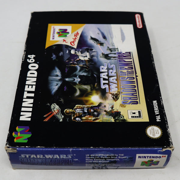 Vintage 1996 90s Nintendo 64 N64 Star Wars Shadows Of The Empire Video Game Boxed Pal
