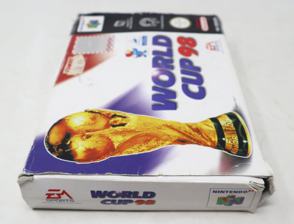 Vintage 1998 90s Nintendo 64 N64 EA Sports World Cup 98 Football Soccer Video Game Boxed Pal Version 1-4 Players Retro