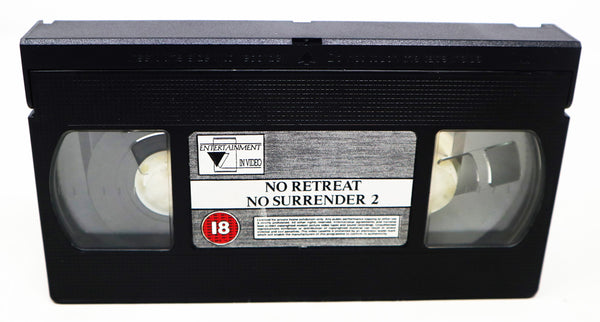 Vintage No Retreat No Surrender 2 Raging Thunder VHS Video Home System Tape Rare Big Box Version Martial Arts Movie Film Retro
