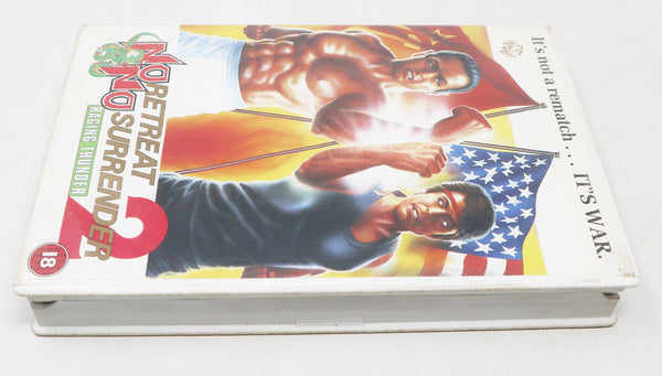 Vintage No Retreat No Surrender 2 Raging Thunder VHS Video Home System Tape Rare Big Box Version Martial Arts Movie Film Retro
