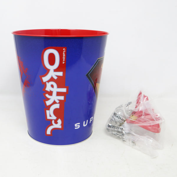 Odeon Cinema DC Warner Bros. Supergirl With Removable Krypto Dog Figure Film Movie Popcorn Tin Bucket Brand New Unused Souvenir