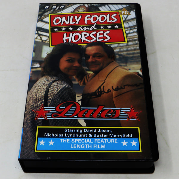 Vintage 1996 90s BBC Only Fools And Horses Dates PAL VHS (Video Home System) Tape Signed By Sue Holderness (Marlene) Rare Retro