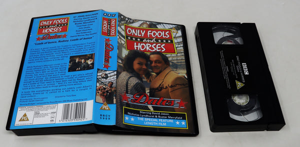 Vintage 1996 90s BBC Only Fools And Horses Dates PAL VHS (Video Home System) Tape Signed By Sue Holderness (Marlene) Rare Retro