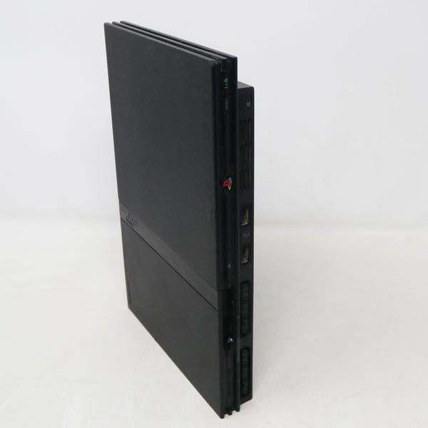 Vintage Sony Playstation 2 PS2 Black Slim Pal Console (SCPH-70003) (Fully Working), Controller + Power Rangers Dino Thunder, Lego Star Wars II The Original Trilogy & Sonic Mega Collection Plus Games Lot Bundle Retro
