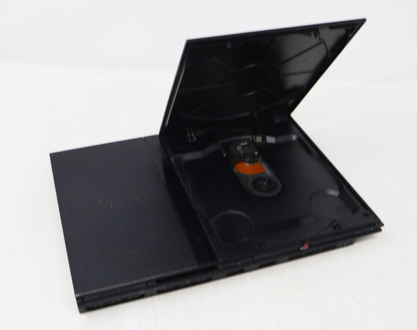Vintage Sony Playstation 2 PS2 Black Slim Pal Console (SCPH-70003) (Fully Working), Controller + Power Rangers Dino Thunder, Lego Star Wars II The Original Trilogy & Sonic Mega Collection Plus Games Lot Bundle Retro