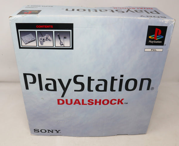 Vintage Sony Playstation 1 PS1 Pal Console Boxed SCPH-9002, Controller + Tomb Raider Video Game Lot Bundle Retro