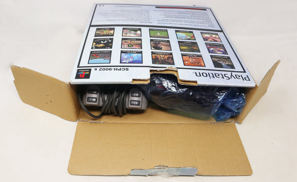 Vintage Sony Playstation 1 PS1 Pal Console Boxed SCPH-9002, Controller + Tomb Raider Video Game Lot Bundle Retro