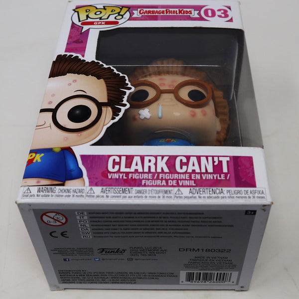 2018 Funko POP! GPK 03 Garbage Pail Kids Clark Can't Superman Vinyl Figure Boxed Retro